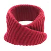 Scarves Warm Plush Knitted Collar Scarf For Women Turtleneck Neck Cover Fake Detachable Winter Windproof Wrap