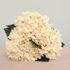 Fleurs décoratives 1 pièce 33cm 3 têtes de fleurs hortensia artificielles, décoration de maison, Bouquet de mariage, décoration de salle de Table, cadeau F722