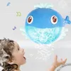 Baby Badespielzeug Badespielzeug Badetüllen Blase Krabben Frosch Oktopus Wal Schäummaschine Badezimmer Oyuncak für Kinder Wasser Schwimmen Dusche Kind 231024