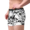 Underpants Skeleton Skull Bone Flower Pattern Breathbale Panties Man Underwear Comfortable Shorts Boxer Briefs