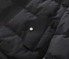 Doudoune de luxe kaki doudounes noires parkas manteau classique designer femmes hommes vêtements d'oie à capuche vêtements d'extérieur détachables manteau chaud burbreries C202402