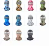 Twarz Balaclava Ski Mask Cover Cool Summer Ice Silk UV Ochrona Ochrona Pełna okładka dla kobiet mężczyzn na świeżym powietrzu Magic Bandanas 27 Kolory hurtowe