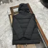 Lyxdesigner Kvinnor Down PR Herrens broderade märke Stand Collar Sticke Splice Tröja Lätt Down Jacket Tröja Laserad jackajacka tröja