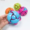 Autres jouets 2 pièces enfants jeux éducatifs main lancer balle balle télescopique une balle bicolore main lancer changement de couleur jouet L231024