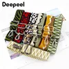 Bolsa peças acessórios deepeel 38cm de largura sacos coloridos alça de ombro bolsa crossbody ajustável jacquard mochila cintas mulheres 231024