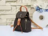 2023 totes montsouris mochila mulher clássico flor moda couro saco de viagem designer fivela gravata corda mochilas Turtledove Sperone