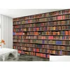 Tapeten 3D Bücherregal Bücherregal Hintergrund Wand Moderne Tapete für Wohnzimmer Drop Lieferung Hausgarten Dhvur