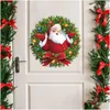 Weihnachtsdekorationen Weihnachtsdekorationen Kristallbaum Weihnachtsmann Schneemann Rotierende Skulptur Fensterpaste Aufkleber Winterjahr Party H Ottqq