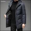 Parkas pour hommes Taoboo Anime veste d'hiver hommes pardessus épaissir manteau chaud hommes vestes couleur unie sweats à capuche mâle décontracté affaires doudoune 231023