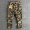 Pantaloni da uomo 2023 Trendy Camouflage Workwear Casual Taglio tridimensionale Tubo dritto Moda 515