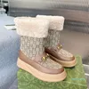 Bottes de neige de styliste pour femmes, demi-bottes, chaussures de Style classique, bottes de neige en toile de Nylon, taille 35 à 42, hiver et automne