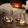 Vinglas 265 ml Partihandelskopp Rotary Whisky Glass Crystal Tumbler Beer Cups Transparent Drinkware