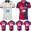 23 24 Club Cagliari Calcio Soccer 8 Nahitan Nandez Jerseys 77 Zito Luvumbo 1 Boris Radunovic 29 Antoine Makoumbou 33 Adam Obert 4 Alberto Dossena fotbollsskjorta