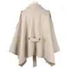 Kadın Cape Kadın Kış Panço Femme Siyah Cape Coat S-6XL Plus Boyut Ploak Pançolar ve Capes Poncho Feminino Inverno Cape Femme Ponczo 231023