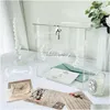 Other Event Party Supplies Ourwarm Wedding Card Box For Reception Clear With Lock Gift Money Holder Anniversary 230818 Drop Delive Dhqaq