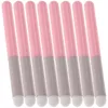 Pinceles de maquillaje 8 piezas Pincel para labios Lápiz labial Aplicador de esponja Sombra de ojos portátil Corrector pequeño Fundación Tubo de aluminio pintado Viaje