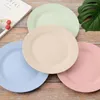 Plates Dinner Unbreakable Wheat Straw Inch Large Plastic Reusable Dishwasher Safe For Kids Easy To Clean Kitchen Outdoor Picnic