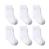 6 Pairs Kids Socks 0 To 6 Yrs Cotton Children's Anti-slip Boat Socks For Boys Girl Low Cut Floor Kid Sock With Rubber Grips Four Season 231024