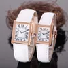 Womens Square Designer Diamond Watches High Quality Size 35X25 29X22 Girls' Valentine's Day Gift Quartz Movement Fashion Watch for Women