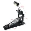 Adjustable Double Drum Pedal Thickened Metal Jazz Durm Kit Pedal Detachable Pedals Drums Set Accessories Foot Rhythm Practice