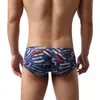 Underpants Men Mini Boxer Shorts Sexy Big Penis Pouch Underwear Cartoon Printed Panties Calzoncillos Breathable Male Boxershorts