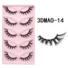 Falsche Wimpern HBZGTLAD Cat Eye 3D Natural Lashes Fluffy Soft Cross 5 Paar Manga Wispy Wimpernverlängerung Makeup 231024