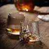 Vinglas 265 ml Partihandelskopp Rotary Whisky Glass Crystal Tumbler Beer Cups Transparent Drinkware