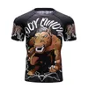 T-shirts pour hommes CODY LUNDIN Compression Spandex 3D Imprimer Style Punk MMA BJJ T-shirts Grappling Rash Guard Musculaire Entraînement Tops Hommes Casual