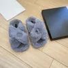 Designer Women Slippers Bedroom Home wool Slides Classic Luxury Fur Fluffy Furry Warm letters Sandals Autumn Winter Warm Slides cotton Flat Scuffs 34-40