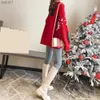 Women's Sweaters Knitted Sweater Cozy Christmas Tree Print Sweater for Women Knit Warm Stylish Holiday Pullover Christmas SweaterL231024