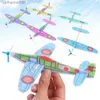 Altri giocattoli 10-1 pezzi mini fai da te lancio a mano aerei alianti volanti giochi per bambini giocattoli schiuma aeroplano bomboniere regalo lancio all'aperto giocattolo da combattimentoL231024