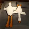Andra leksaker 50-160 cm Big White Goose Plush Toys Big Duck Doll mjuk fylld djur som sovkudde kudde kudde julklappar till barn och flickorl231024