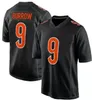 9 Joe Burrow Football Jersey 20231 Ja'Marr JaMarr Chase Tee Higgins 94 Sam Hubbard Jessie Bates III Mixon 2 Evan McPherson