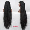 Lace Wigs 40 Inches Braided Synthetic Full Front for Black Women Knotless Box Braded 231024