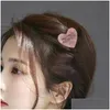 Hair Clips & Barrettes Brand Beauty Girls Hairpins Rhinestone Letter Cute Hairpin Diamonds Acetic Acid Lovely Bobby Pin Sweet Girl Duc Otapl