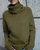 Women's Sweaters Womens Oversized Turtleneck Pullover Sweater Cable Knit Long Sleeve Jumper Tops