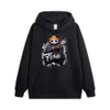 Mode ppshome Pull à capuche imprimé panda de dessin animé pour hommes et femmes couples automne et hiver en manteau ample polyvalent haut décontracté