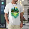 Polos pour hommes Geo Forest T-Shirt surdimensionné t-shirts séchage rapide chemise personnalisée vêtements pour hommes