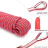 Cordes d'escalade Corde d'escalade extérieure de 10mm corde d'escalade statique corde de rappel d'escalade corde en nylon d'évasion avec 2 crochets en acier 231024