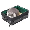 Andra kattleveranser Portable Cat Litter Box Dog Toalett Tray Outdoor Waterproof återanvändbar Travel Oxford Litter Pan för utomhusresor Cat Supplies 231023