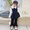 衣類セットガールズブラウスベストパンツコスチューム春秋の服カジュアルスタイルの女の赤ちゃん