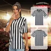 Other Sporting Goods Men Football T-shirts Black Soccer Uniform Breathable Soccer Referee Shirts Training Women Shirt Uniforms 231024