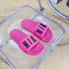 2023 novo designer slide mulheres chinelo para homens luxo verão clássico piscina praia conforto plana unisex letras de borracha com caixa sapato colorido sandália macia