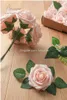 Ghirlande di fiori decorativi Artificiali dall'aspetto reale Blush Foam Rose finte con steli per bouquet da sposa fai da te Centrotavola per addio al nubilato Amc81