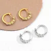 Orecchino a cerchio Smyoue da 18 carati 3 cttw per donna Pietre da 4 mm D Colore scintillante Diamante creato Argento sterling 100 925 231023