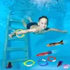 Baby Bath Toys 20st Summer Pool Diving Swimming Toys Shark Rings Sea Animals For Kids Girls Fun Swim Games Sink Set Underwater Dive Gifts 231024