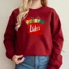 Sweatshirts Women's Hoodies Gilmore Girls Lukes Diner Sweatshirt Julbelysning Grafisk hoodie TV -show Inspired Crewneck