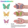 Wall Stickers 3D Butterfly Decor Decorations Double Layers For Party Baby Show Wedding Room Dcor Diy Gift Rose Gold Drop Delivery Amiax