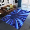 Teppich 3D Illusion Teppich Eingang Bodenmatte Geometrische optische Fußmatte rutschfeste Bodenmatte Wohnzimmer Dekor Teppich R231024