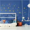 Wall Stickers 3D Butterfly Decor Gold Decoration For Birthday Party Removable Room Nursery Classroom Wedding 3 Size 5 Style Drop Deliv Amefn